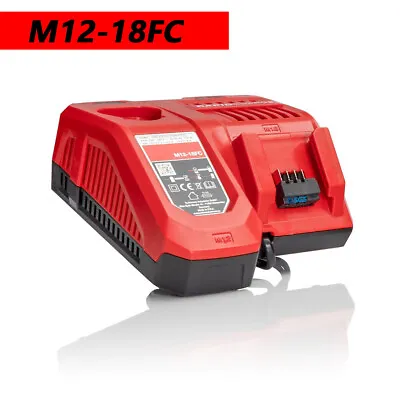 For Milwaukee M12 M18 12V 18V M12-18C Rapid Charger 48-11-1850 Li-ion Battery • £16.59