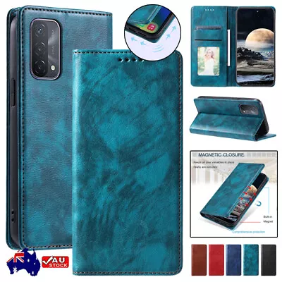 For OPPO A78 A77 A74 A54 A55 A57 A17 A96 Magnetic Flip Leather Case Wallet Cover • $13.89