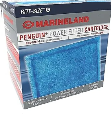 Marineland Penguin Power Rite-Size C Filter Replacement Cartridge Blue 6 Count • $26.99