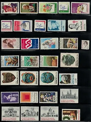 1980 Commemorative Set Of Thirty One U.s. Postage Stamps- Mnh- Below Face • $4