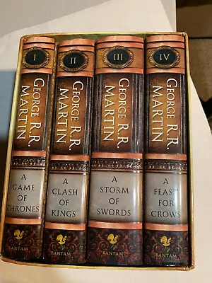 A Game Of Thrones Clash Of Kings Storm Of Swords Feast Crows Martin HBO HC Set • $199.99