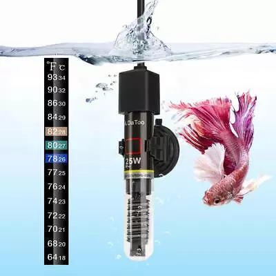 25W Mini Aquarium Heater Betta Fish Tank Heater For 1-5 Gallon Small Fish Tank W • $11.18