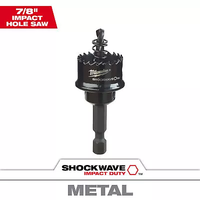 Milwaukee Shockwave Impact Duty Hole Saw 7/8in. Size Model# 49-56-9810 • $14.99