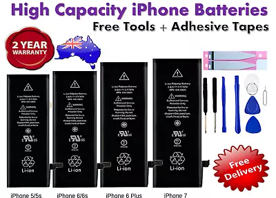 High Capacity Battery Replacement For IPhone 6S 7 Plus 8 + X 11 12 13 14 Pro • $43.98