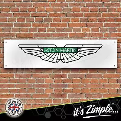 Aston Martin Logo Wings Banner Garage Workshop Sign PVC Trackside Display • $13.98