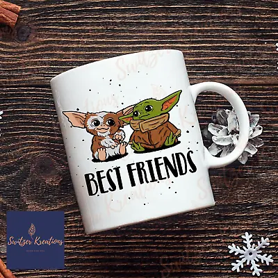 Best Friends Coffee Mug Baby Yoda Baby Gizmo Star Wars Gift - Ceramic • $16