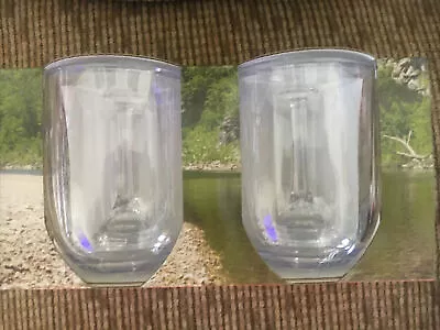 Ozark Trail 14oz Camping Wine Glasses Removable Stem Plastic Set Of 2 • $15.25