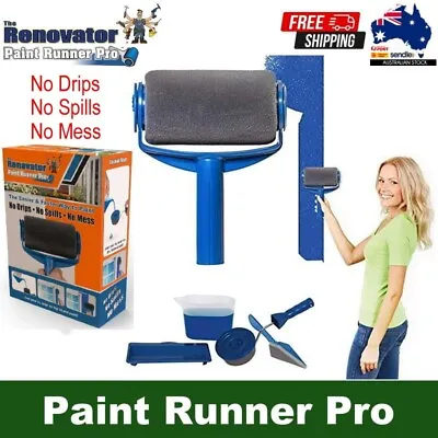 Renovator Paint Runner Pro Professional Roller Edger Corner Pad Handle Cap • $59.95