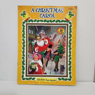 A Christmas Carol Sticker Fun Book Vintage  • $14