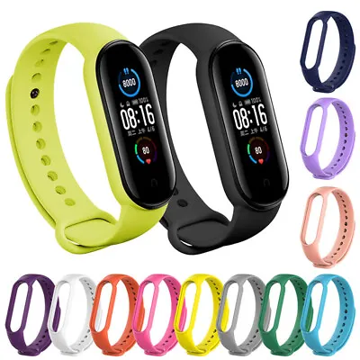For Xiaomi Mi Band 5/6 Smart Wristband Fitness Bracelet Sport Watch Strap Soft • $4.93