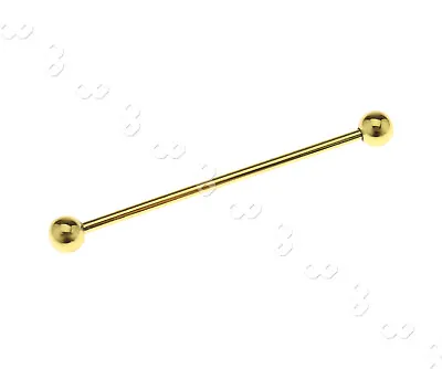 6.2cm Men Necktie Shirt Collar Pin BAR Ball End TIE STICK Wedding Gift Gold • £4.66