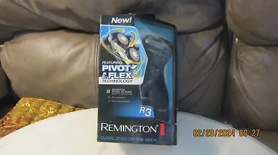 Remington R3 Rotary Electric Shaver Black Surgical Steel Blades Rechargeable NEW • $49.60