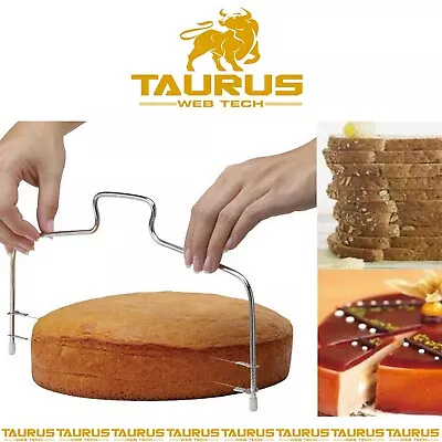 £2.99 • Buy UK CAKE Slicer Bread Cutter Wire Line Cutting Kitchen Decor Baking Tool Leveller