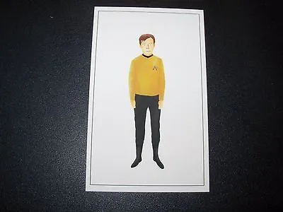 MAX DALTON Star Trek Captain James T Kirk 2X4  Poster Art Handbill F • $1.49