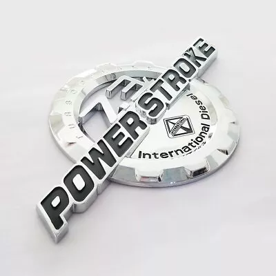 1x 7.3L Power Stroke International Fender Emblems Badge For F250 F350 Chrome • $13.22