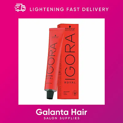 SCHWARZKOPF IGORA ROYAL 60ML  Full Range  LIGHTENING FAST DELIVERY • £10