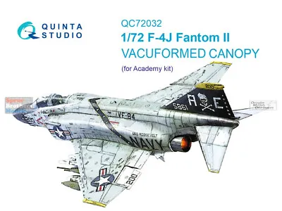 QTSQC72032 1:72 Quinta Studio Vacuformed Canopy - F-4J Phantom II (ACA Kit) • $12.14