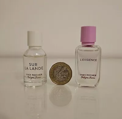 2x YVES ROCHER L'Evidence Sur La Lande EDP 5ml Miniatures • £21