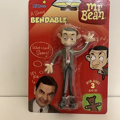 Mr. Bean A Beany Bendable Figure 6  1990s VTG NJCroce Tiger Aspect New Sealed • $10.80
