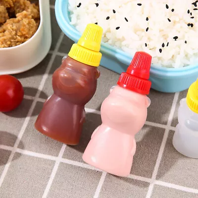 Condiment Squeeze Bottle Salad Dressing Ketchup Squeeze Jar Container BP_ • £4.42