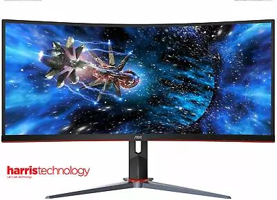$588.90 • Buy AOC 34  CU34G2X 144Hz Ultra-Wide QHD 1ms FreeSync VA Curved Gaming Monitor