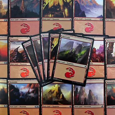 MTG Basic Land Pack - 25 Foil Basic Mountains • $3.99