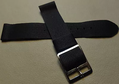 ULTRA THIN & LIGHT Timex Classic Camper 19mm T18581 Black Nylon Army Watch Band • $7.99