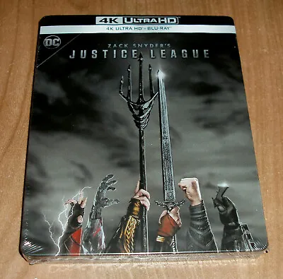 League Of Justice (Justice League) Zack Snyder 4K UHD + Bd Steelbook New • $124.98