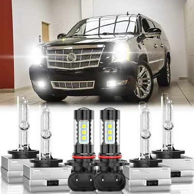 HID Headlight Bulbs For Cadillac Escalade 2007-2014 High Low Beam LED Fog Light • $45.99