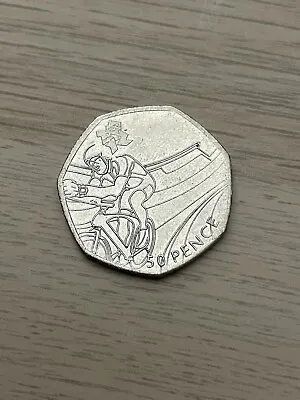 Olympic Cycling 50p 2011 I.R.B Circulated Condition #2 • £2.50