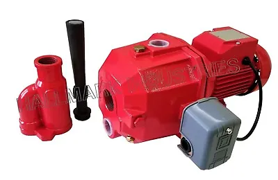 Convertible Deep Well Jet Pump 1/2HP 115/230V Max 49' Cast Iron Hallmark Ind • $99.95