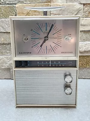 Vintage Lloyd's 7j76a Solid State Radio Alarm Clock Tested Working • $57.86