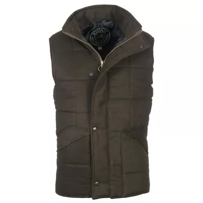 Mens Moleskin Cotton Eventer Waistcoat Country Sports Fleece Waistcoat Gilet • £41.99