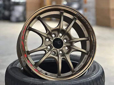 New 15 Inch Mugen MF10 Design BRONZE RIM PCD 4x100 (Set Of 4 Pcs) Fit HONDA  • $703