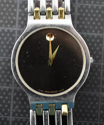 Vintage Movado 84.19.861/1.4 Men Fashion Quartz Watch For Parts #s15 • $29.95