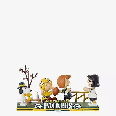 Peanuts Gang Green Bay Packers 2023 Football Field Mini Bobble Scene Bobblehead • $199.99