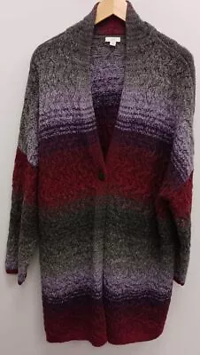 J. Jill Women's Multicolor Size Medium Open-Front Sweater • $24.99