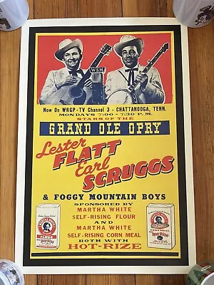 $2.25 • Buy Lester Flatt And Earl Scruggs Concert Poster ￼ Grand Ole Opry ￼