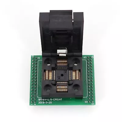 QFP64 TQFP64 To DIP64 Pitch 0.5mm IC Programmer Adapter Test Socket • $19.50