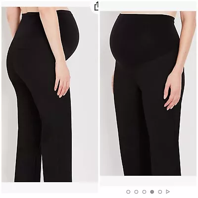 🌺Motherhood Women's Maternity Bi-Stretch Straight-Leg Black Pants Size S -NWT • $10.95