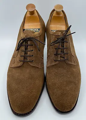 SAMUEL WINDSOR Mens Tan Suede Leather Shoes UK 9.5 NEVER WORN In Box RRP £99.95 • £49.95