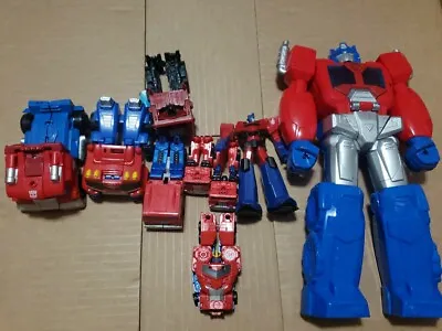 Transformers Lot Of 9 Optimus Prime Figures • $28