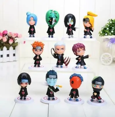 $11.99 • Buy 11 Pcs/Set Naruto Akatsuki Cute Mini Chess Figures Cake Topper Statue Toys Gift 