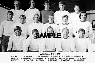 Walsall FC 1971 Team Photo • £1