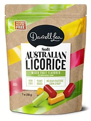 Darrell Lea Mixed Flavor Soft Australian Made Licorice 7oz Bag - NON-GMO Palm... • £10.63