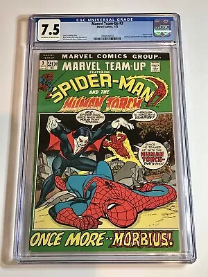 1972 Marvel Team-up #3 Third Appearance Of Morbius Low Census Pop Graded Cgc 7.5 • $120