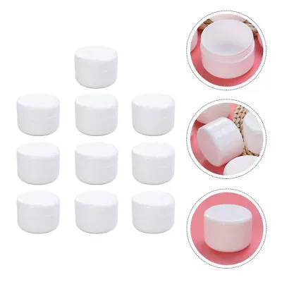  10 Pcs PP Cosmetics Jars Creams Sample Container Pot Travel Toiletries • £12.25