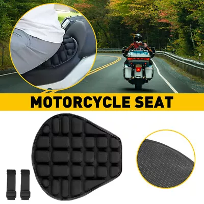 Motorcycle Gel Seat Cushion Comfort Shock Pad Cover Breathable Pressure Relief • $16.99