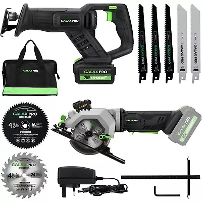 £72.89 • Buy GALAX PRO 20V Reciprocating Saw And Circular Saw Combo Kit, 1pcs 4.0Ah Battery