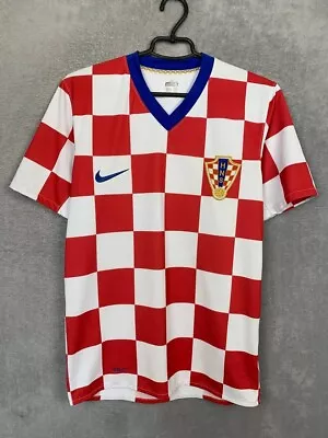 Croatia Home Football Shirt 2008 - 2009 Nike Camiseta Polyester Mens Size S UA1 • $76.50